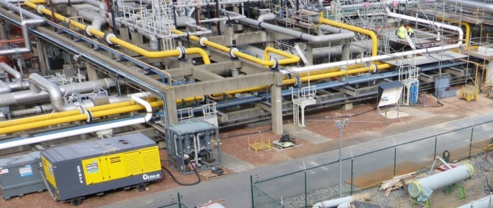 阿特拉斯·科普柯租赁公司使用无油空气解决方案对比利时液化天然气设备进行压力测试 